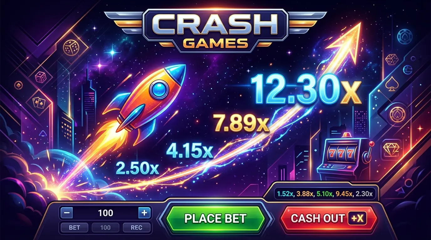 Crashspil på Starburst casino